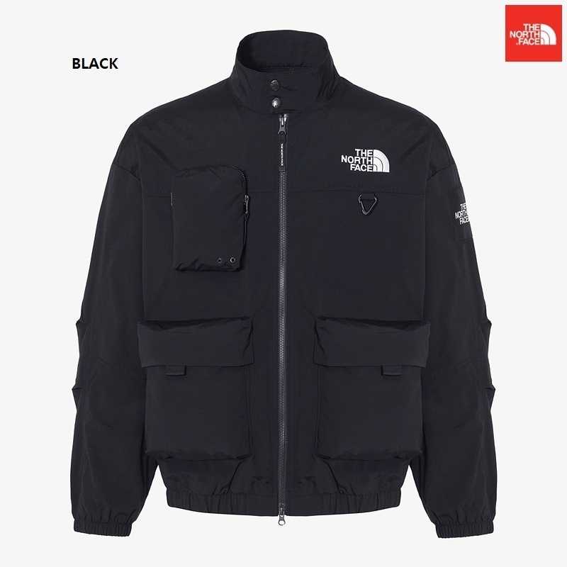 ザ・ノース・フェイスのニールトンジャケットは、ロゴ入りのハイカラーウィンドブレーカーで、カジュアルなストリートウェア風デザインが特徴です。ホワイト、ブラック、グレー、ベージュの4色展開。ユニセックス。