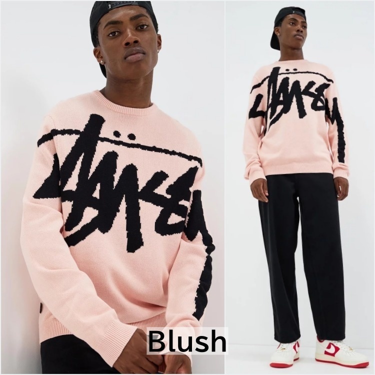 STUSSY ステューシー Stock Sweater Knit ロゴ ニットセーター
