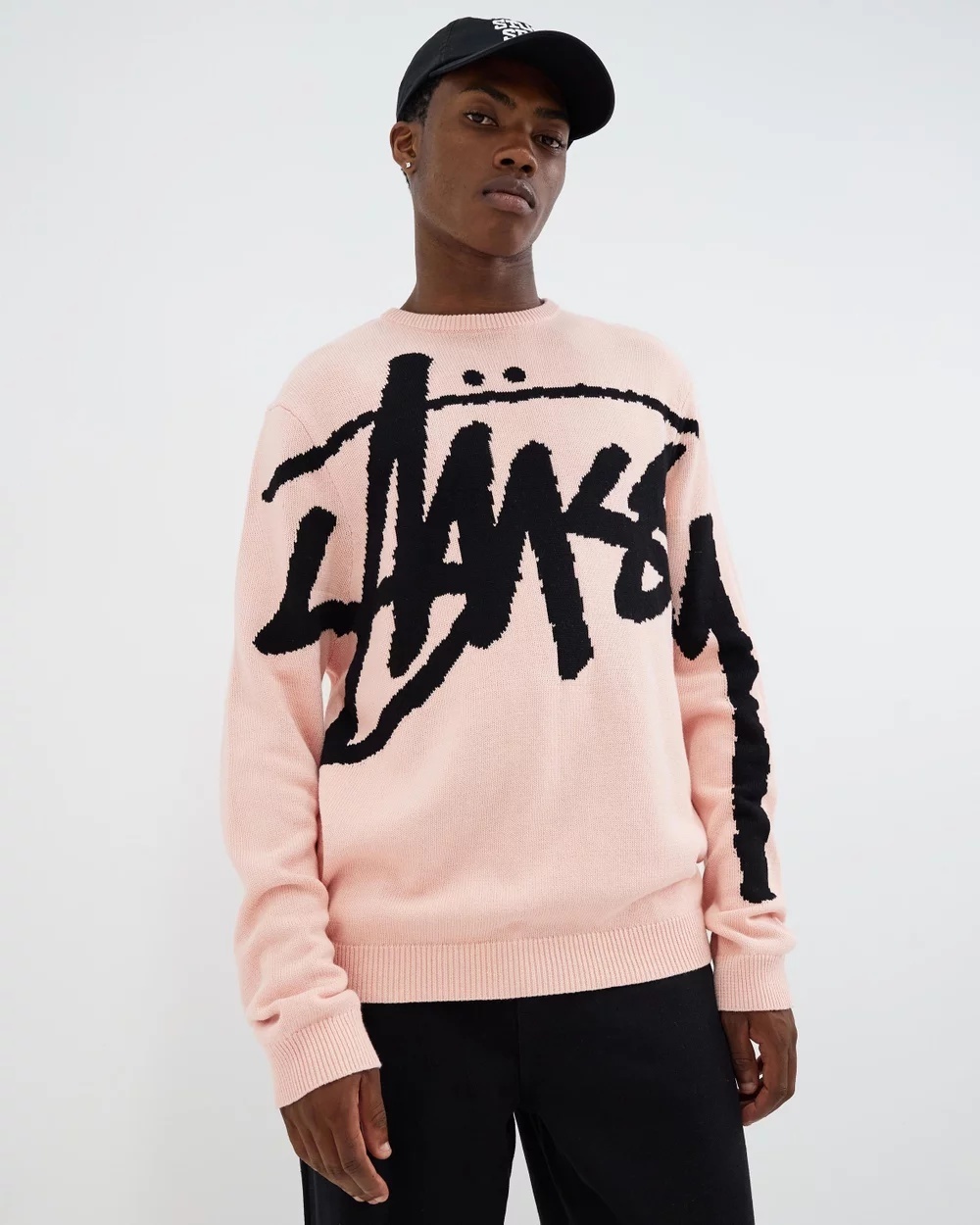 STUSSY ステューシー Stock Sweater Knit ロゴ ニットセーター
