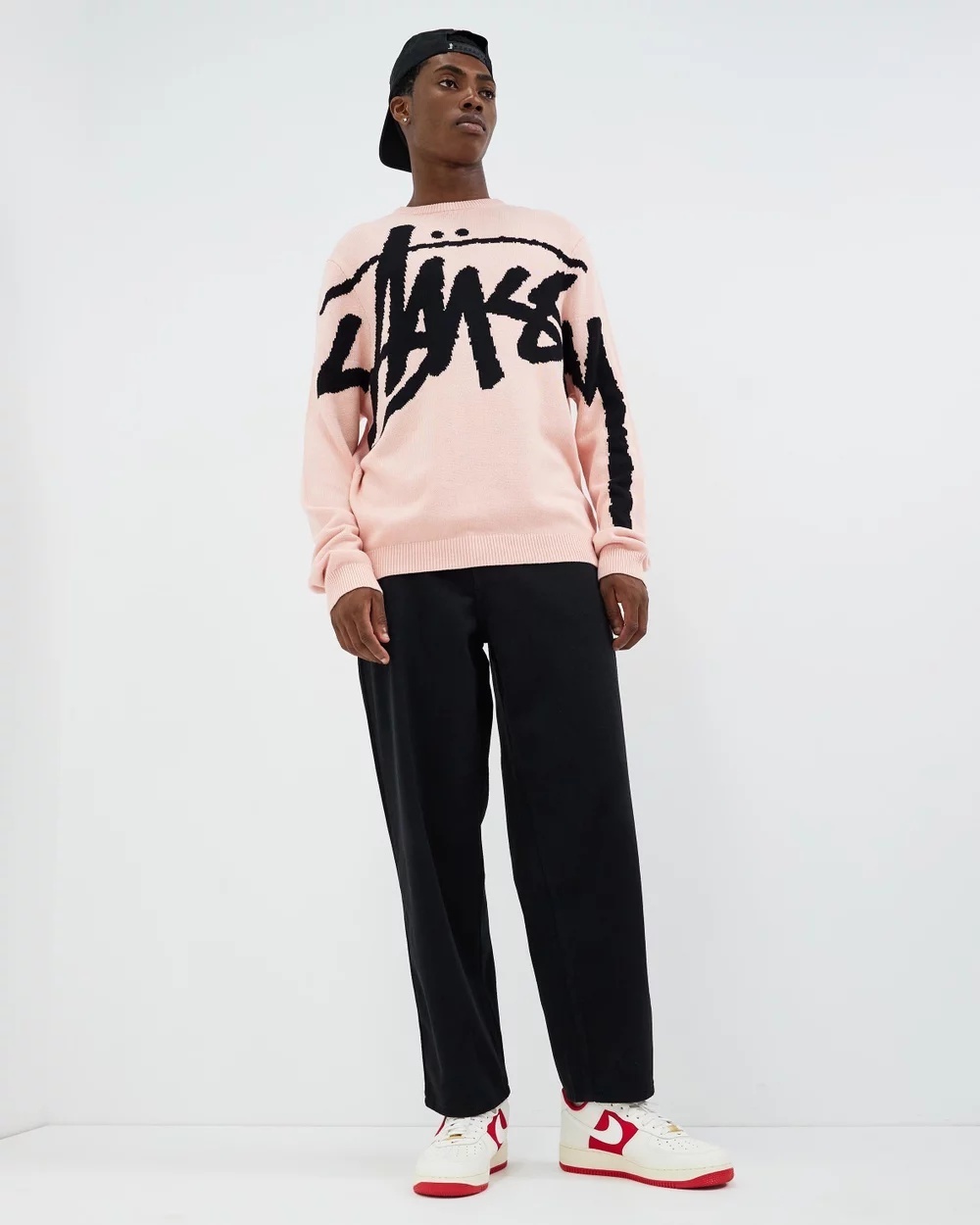 STUSSY ステューシー Stock Sweater Knit ロゴ ニットセーター