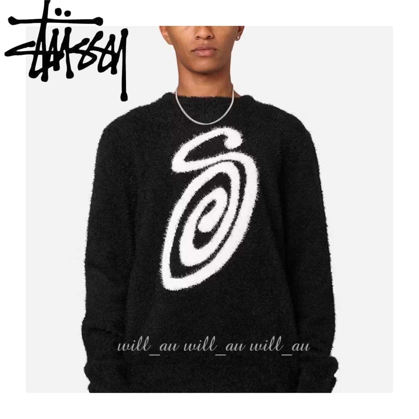 AUS発【STUSSY】Fluffy Sweater セーター