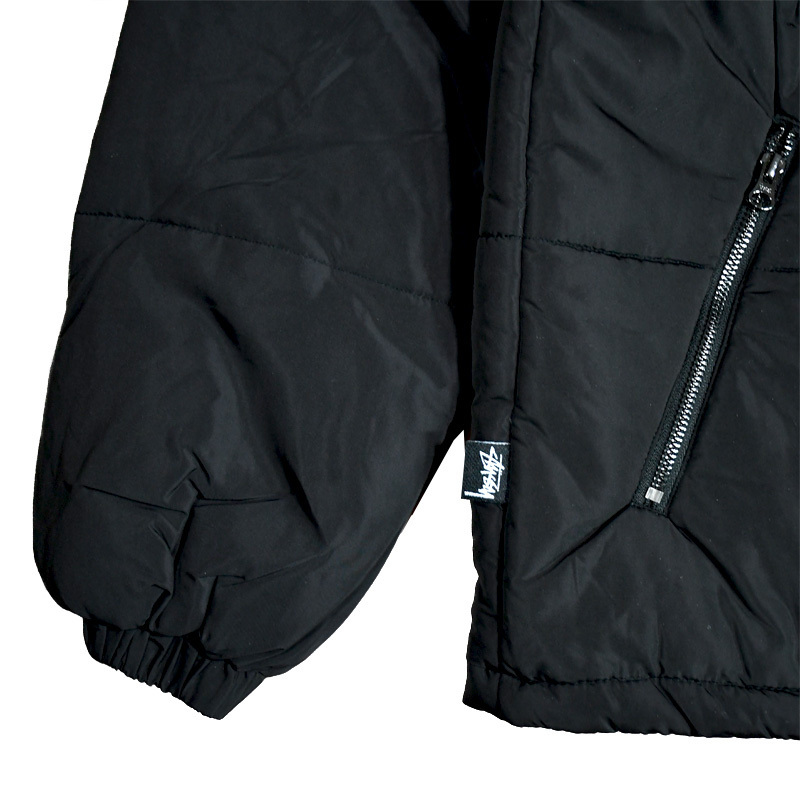 即納★STUSSY★STOCK 8 BALL PUFFER JACKET★ST0M0518 BLACK