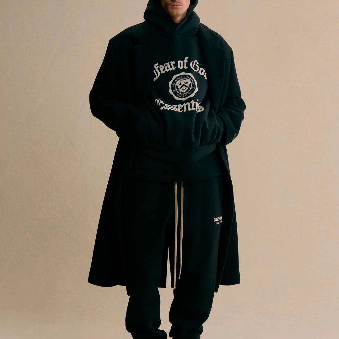 【F.O.G ESSENTIALS】2色展開 Fleece Vintage Shrunken Hoodie