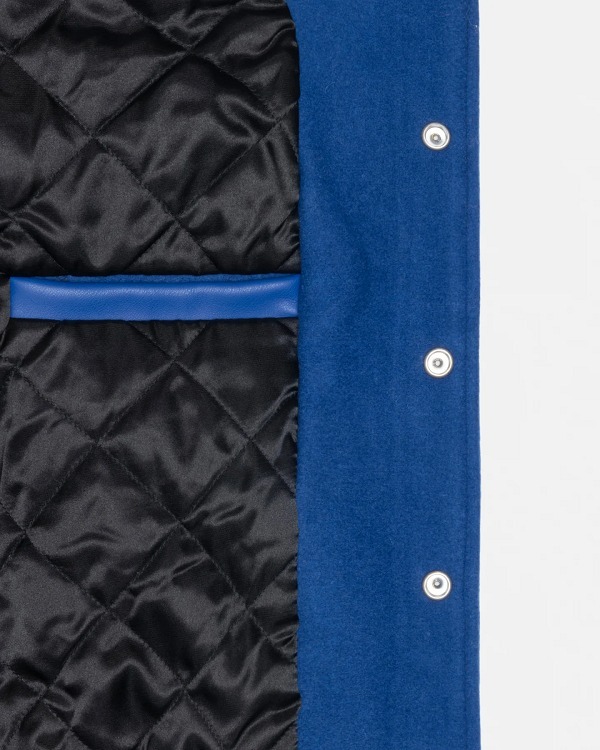 ★23-24FW新作★STUSSY★SPORT MELTON VARSITY JACKET