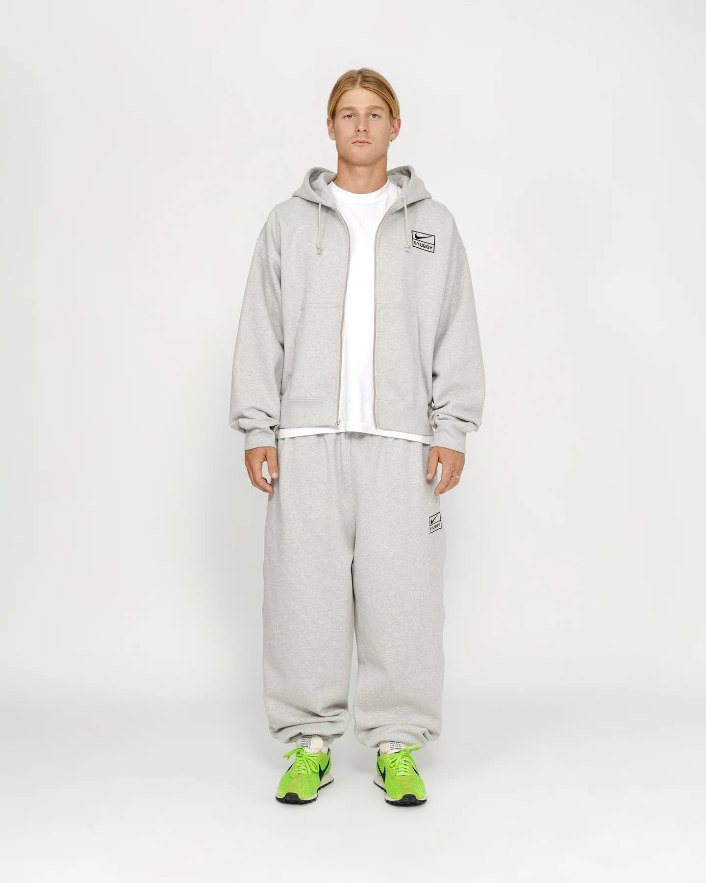 ★ステューシー★NikeXStussy Full Zip Washed Fleece Hoodie★