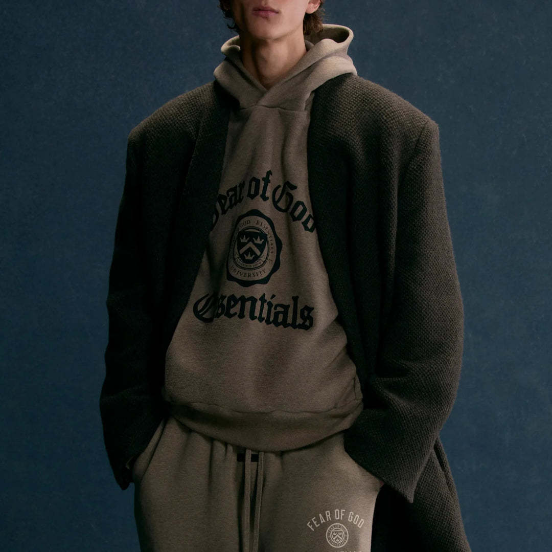 【F.O.G ESSENTIALS】2色展開 Fleece Vintage Shrunken Hoodie