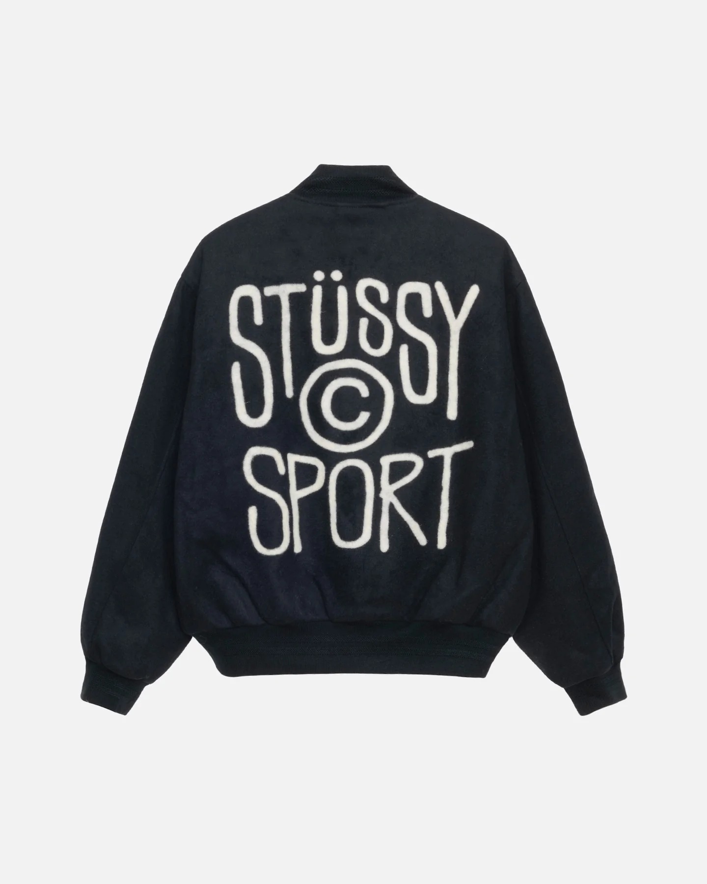 ★23-24FW新作★STUSSY★SPORT MELTON VARSITY JACKET