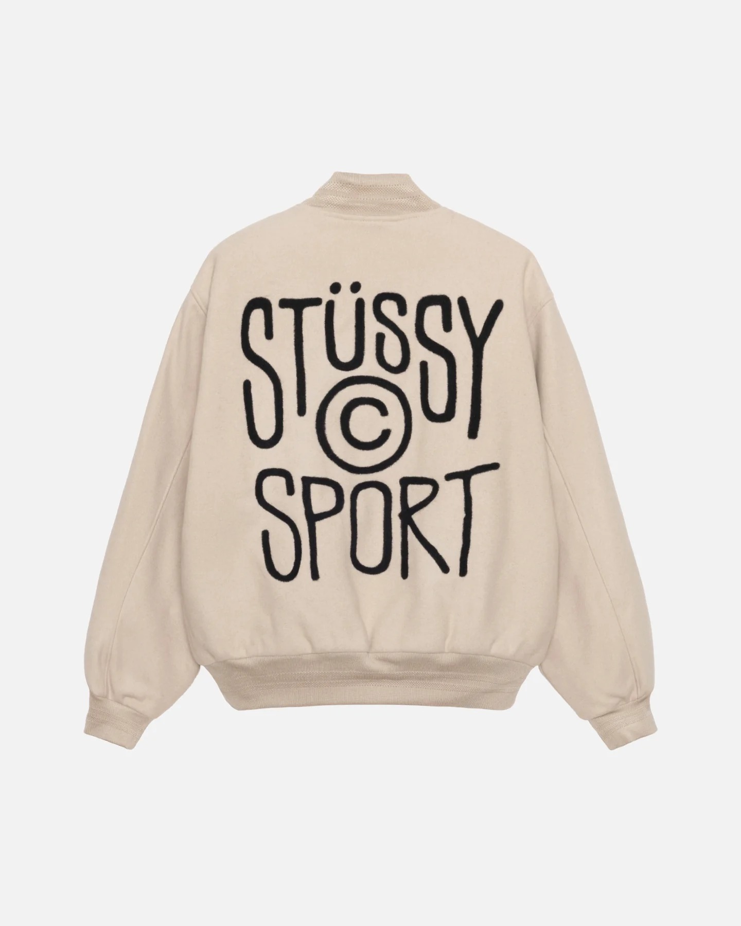 ★23-24FW新作★STUSSY★SPORT MELTON VARSITY JACKET