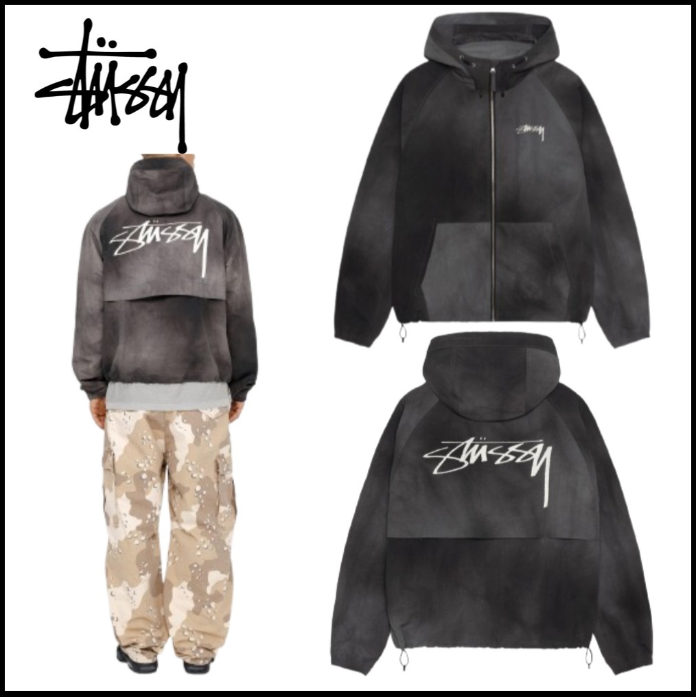 【Stussy】BEACH SHELL WAVE DYE★シェルジャケット★
