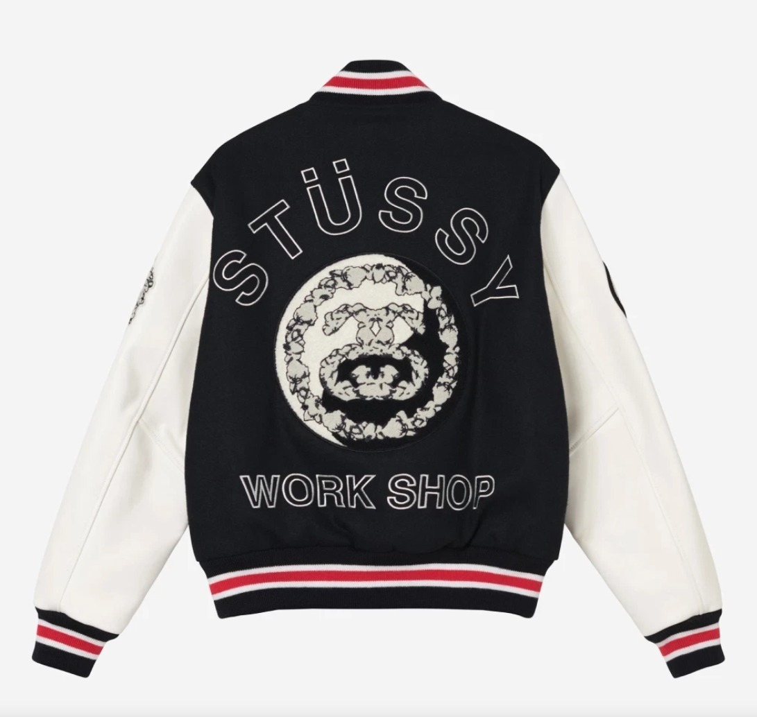 Stussy x デニム ティアーズ x アワー レガシー TTL バーシティ ジャケット