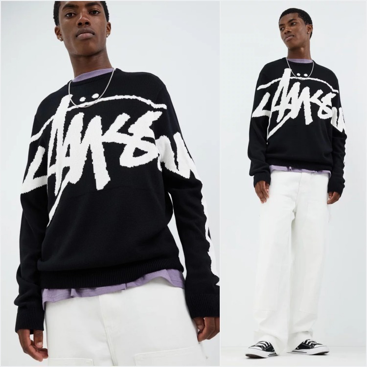 STUSSY ステューシー Stock Sweater Knit ロゴ ニットセーター