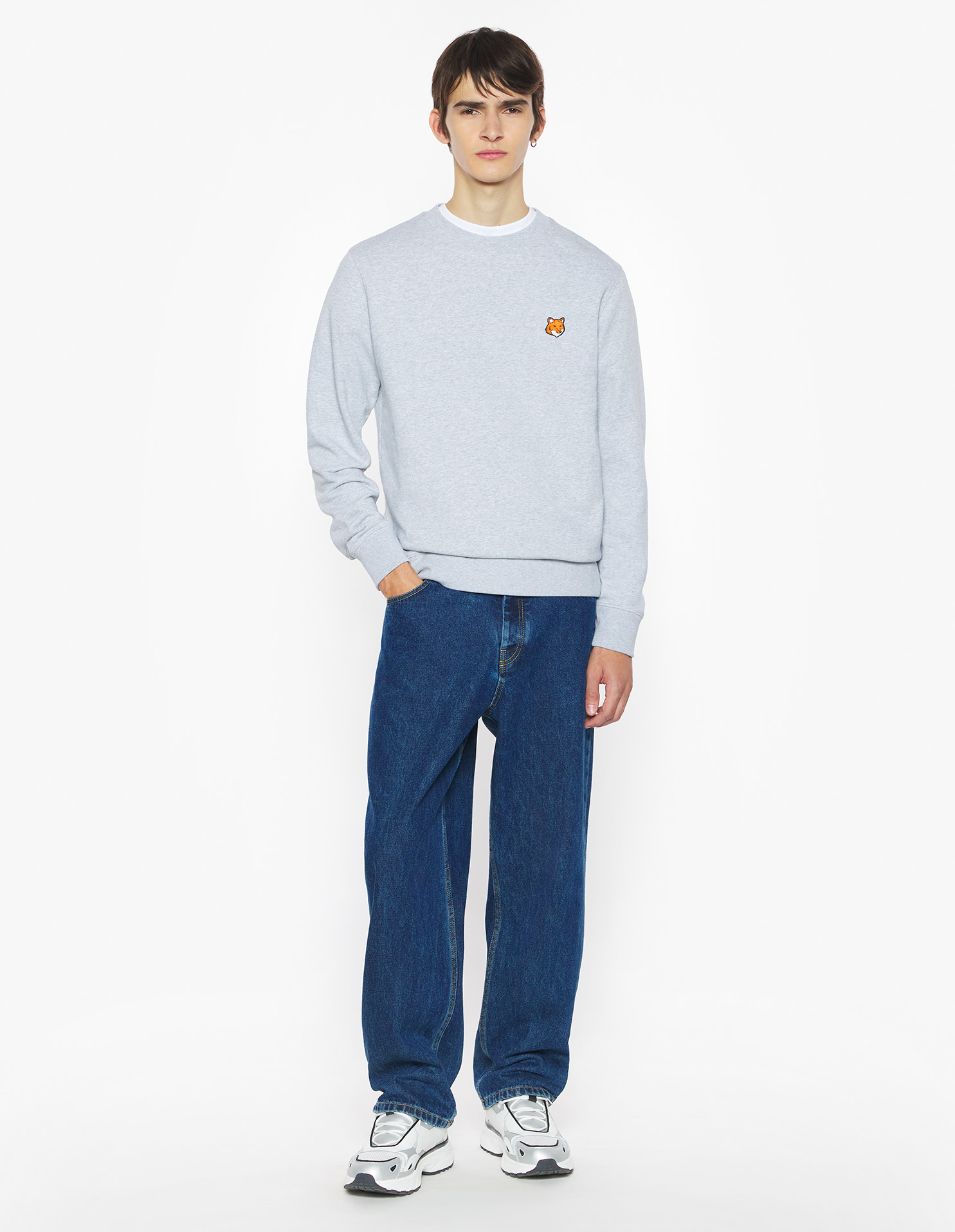 フォックスヘッド レギュラー スウェットシャツ スウェットシャツ&フーディ light grey melange