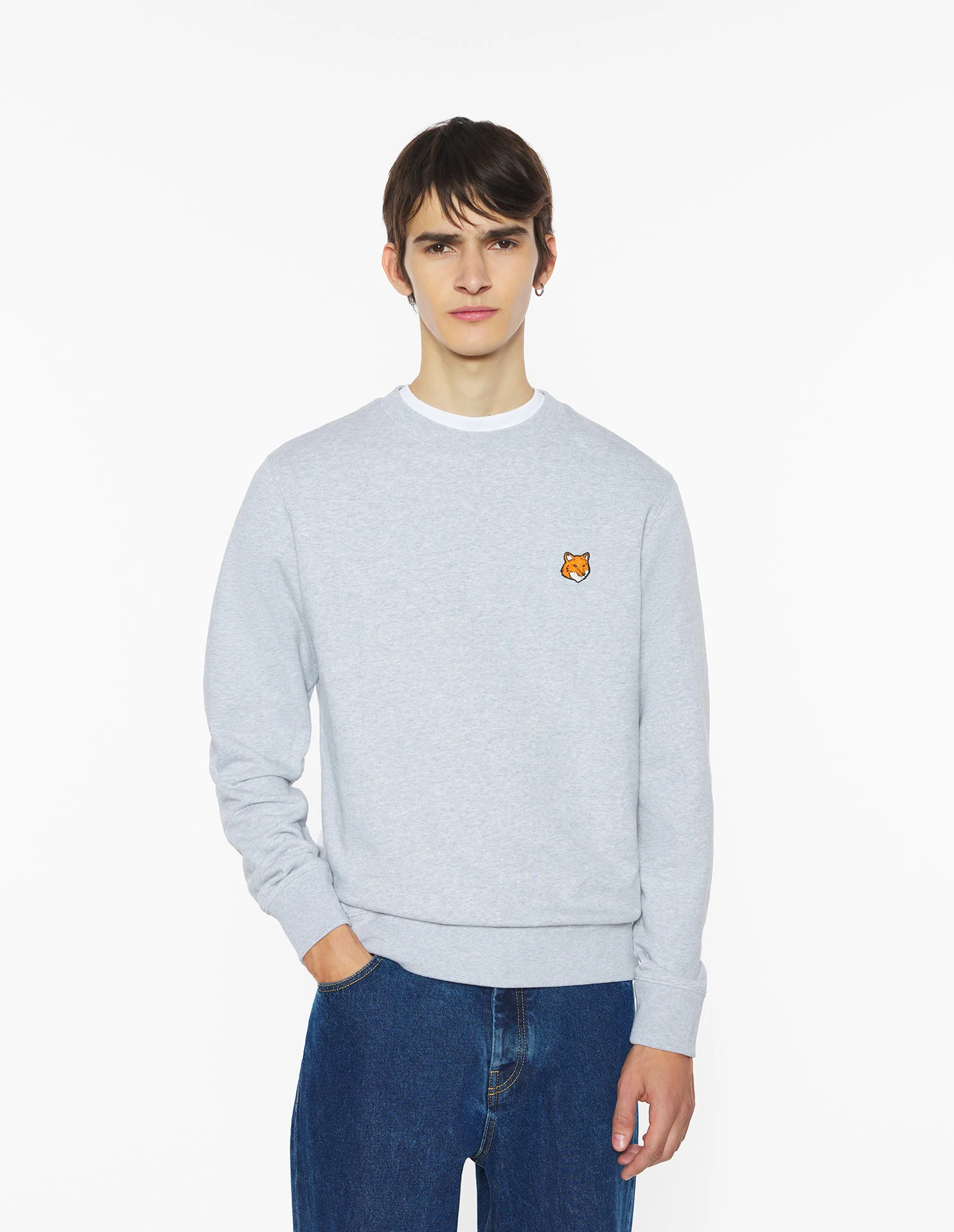 フォックスヘッド レギュラー スウェットシャツ スウェットシャツ&フーディ light grey melange