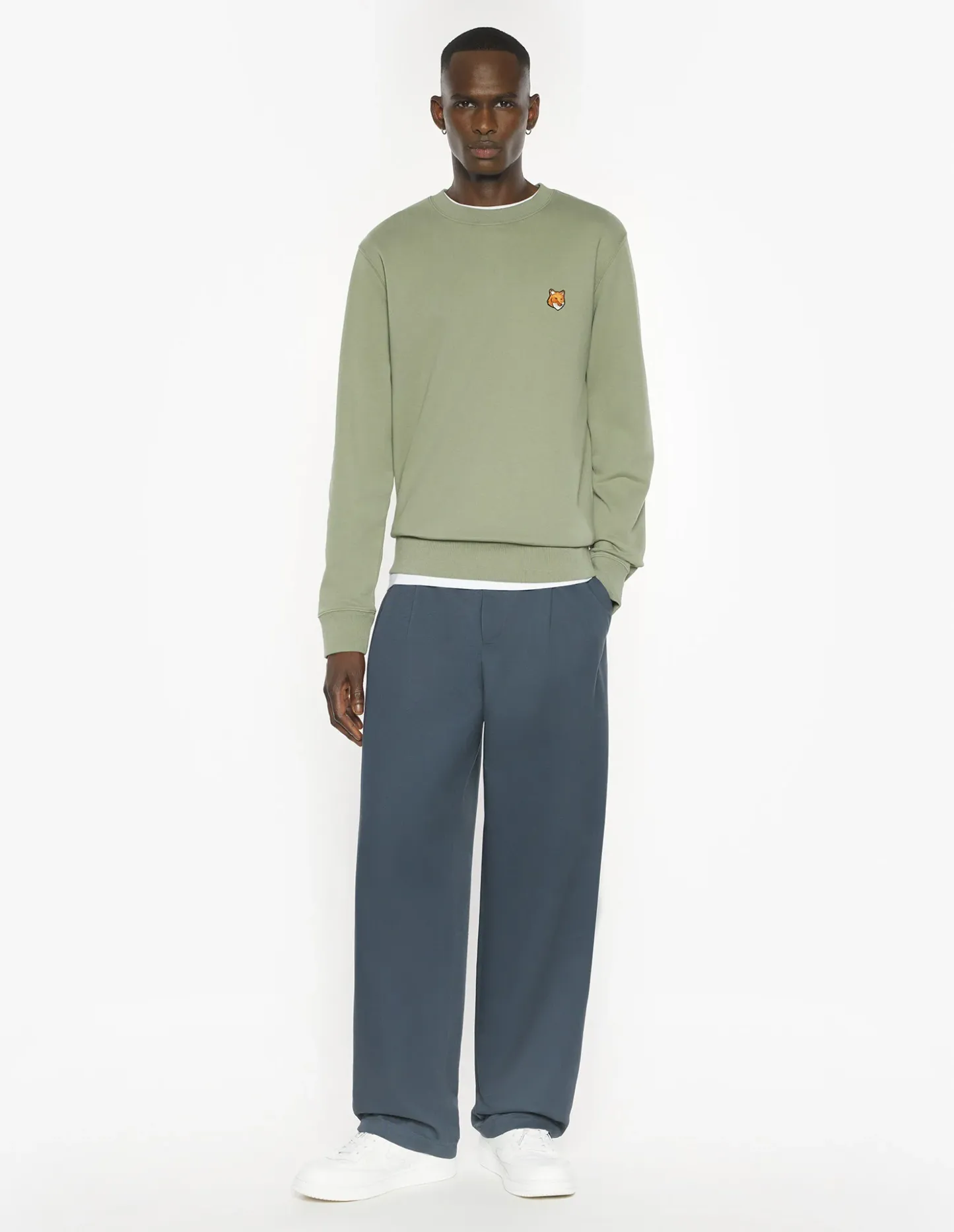 フォックスヘッド レギュラー スウェットシャツ スウェットシャツ&フーディ laurel green