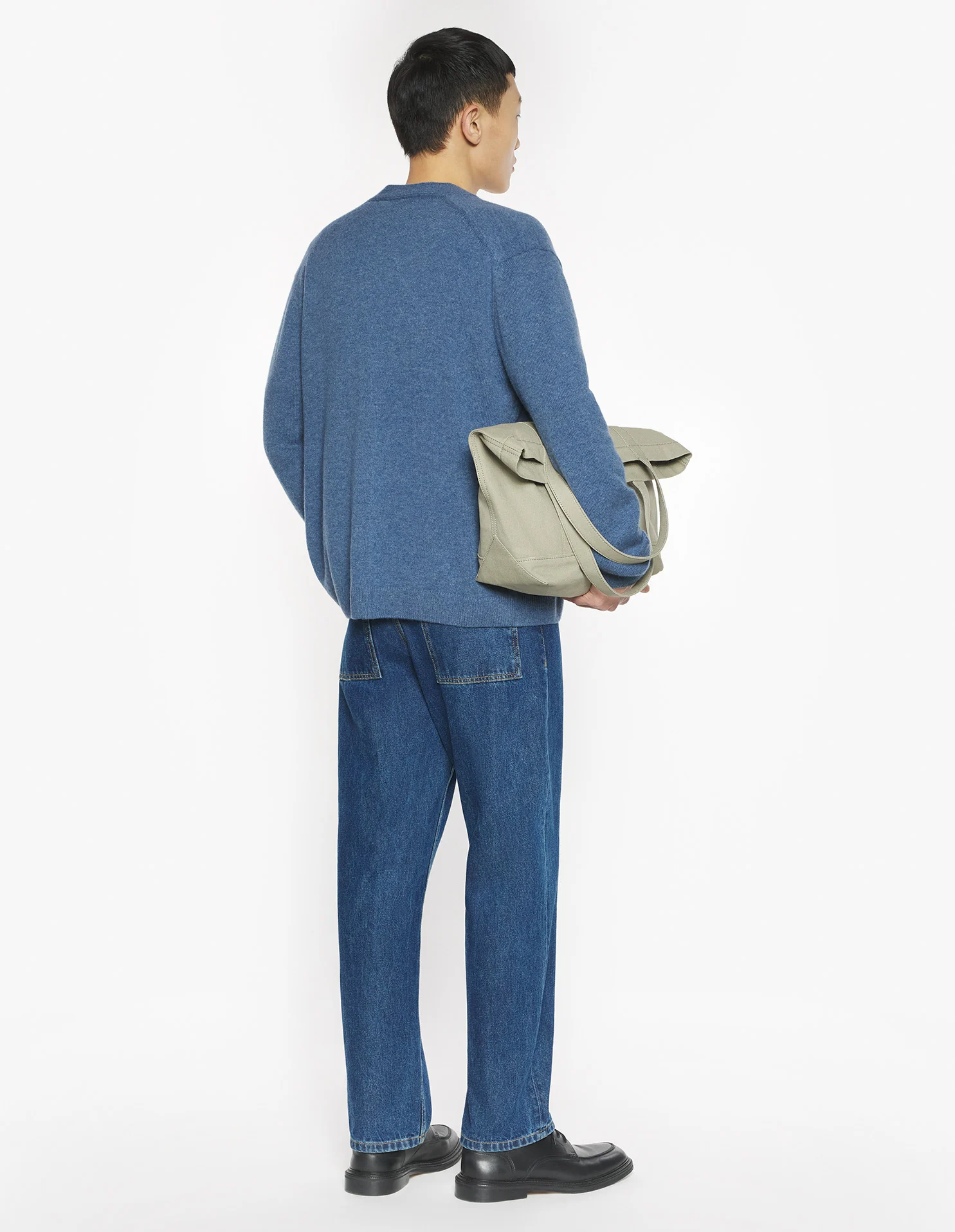 フォックスヘッド ラムズウール コンフォート カーディガン カーディガン powder blue