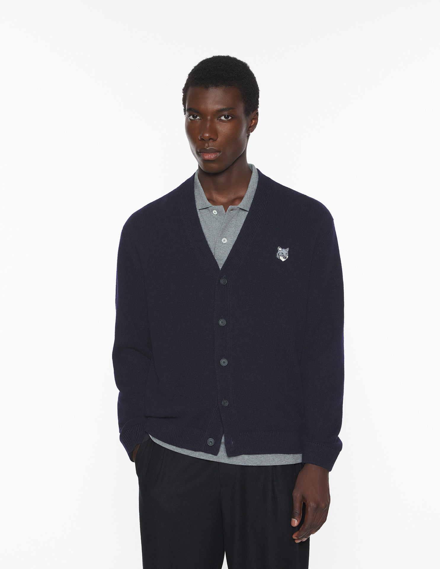 フォックスヘッド ラムズウール コンフォート カーディガン カーディガン classic navy