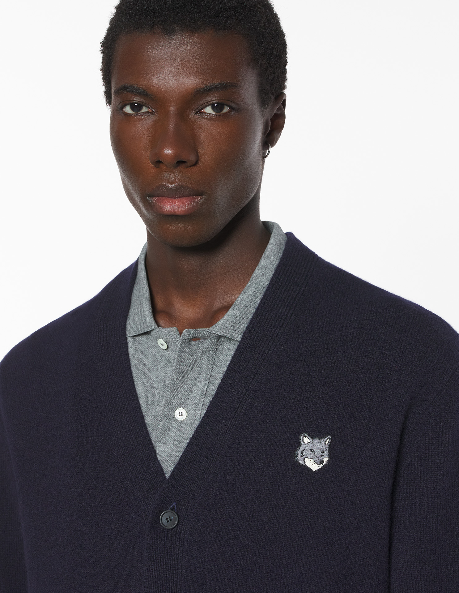 フォックスヘッド ラムズウール コンフォート カーディガン カーディガン classic navy