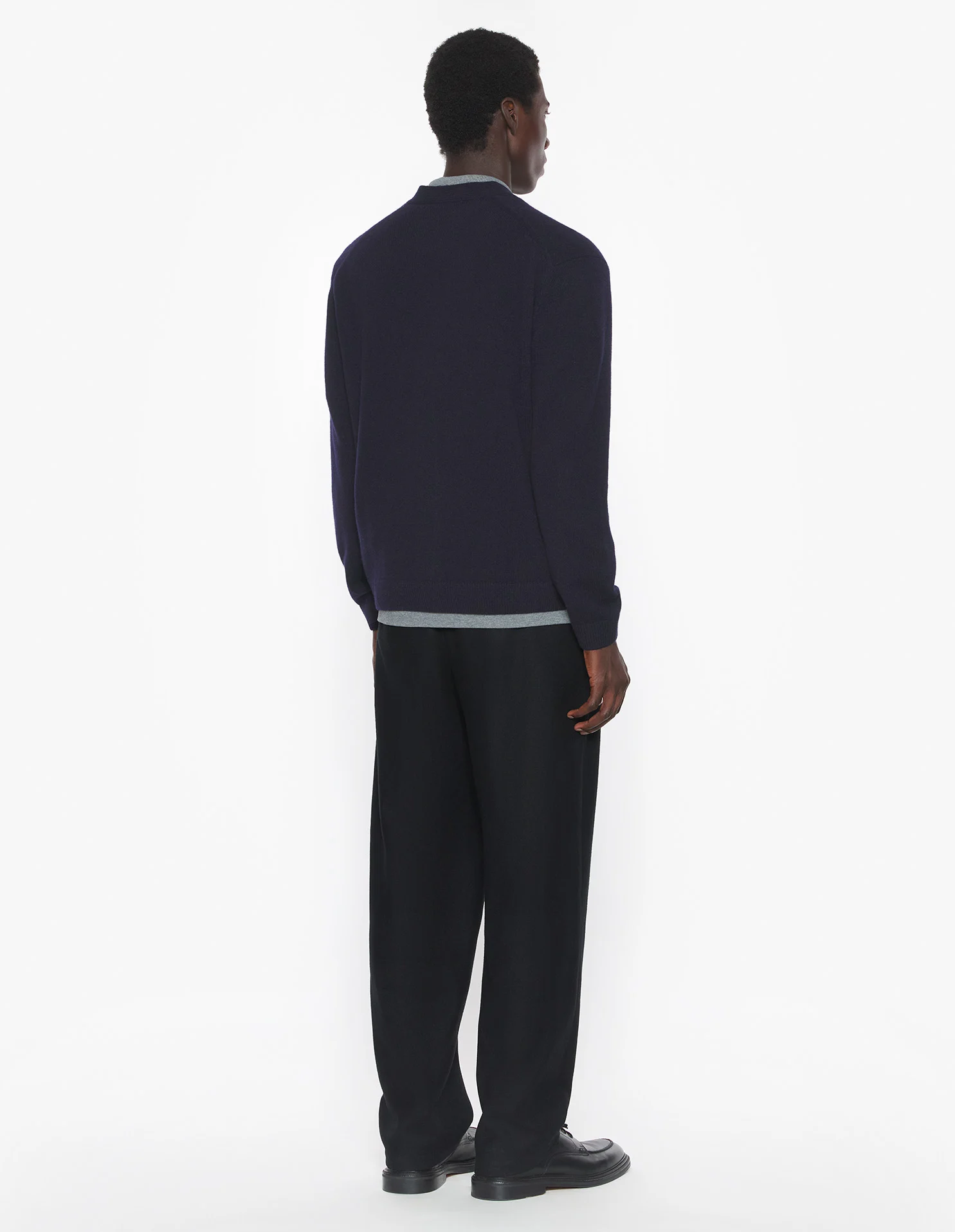 フォックスヘッド ラムズウール コンフォート カーディガン カーディガン classic navy