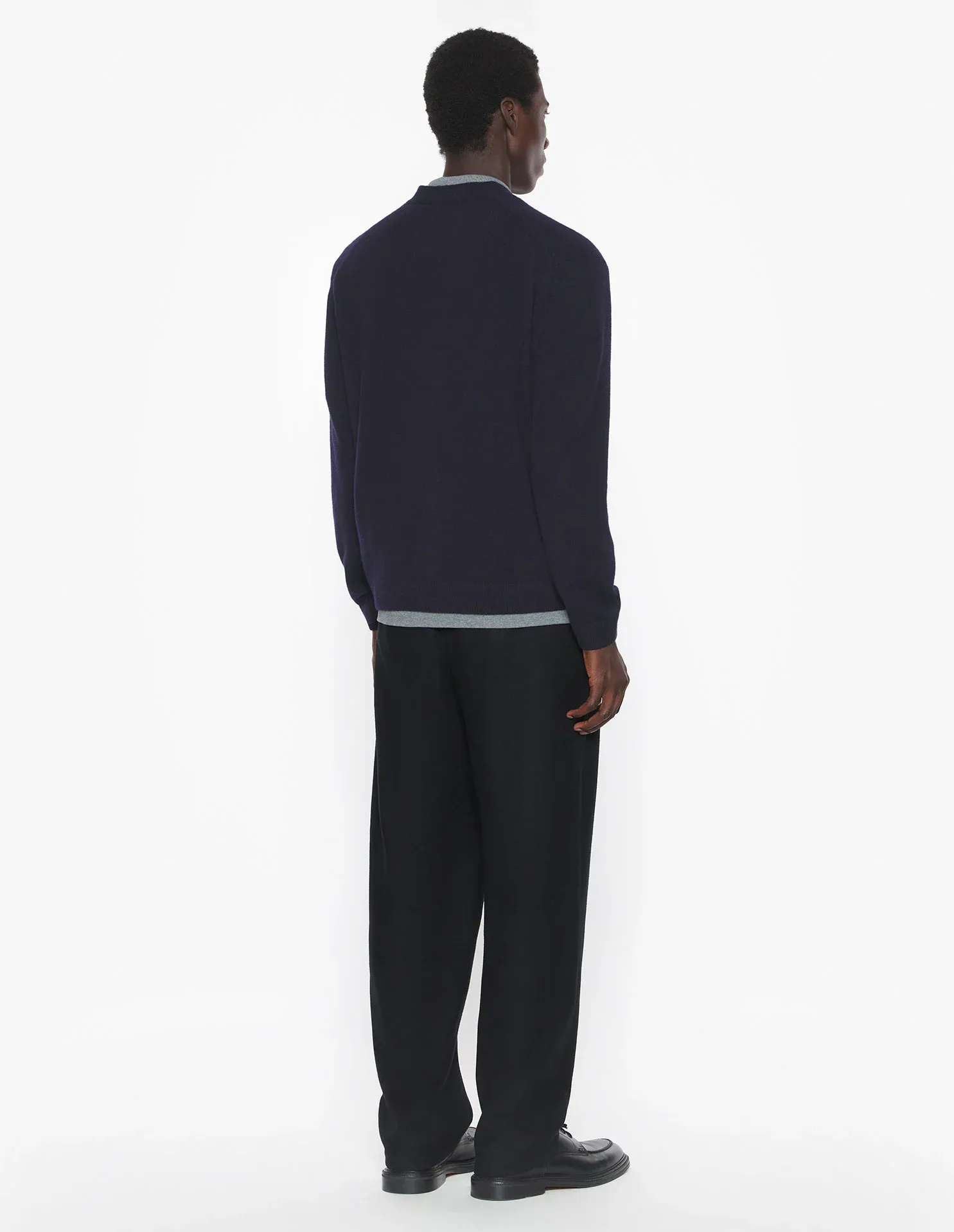 フォックスヘッド ラムズウール コンフォート カーディガン カーディガン classic navy