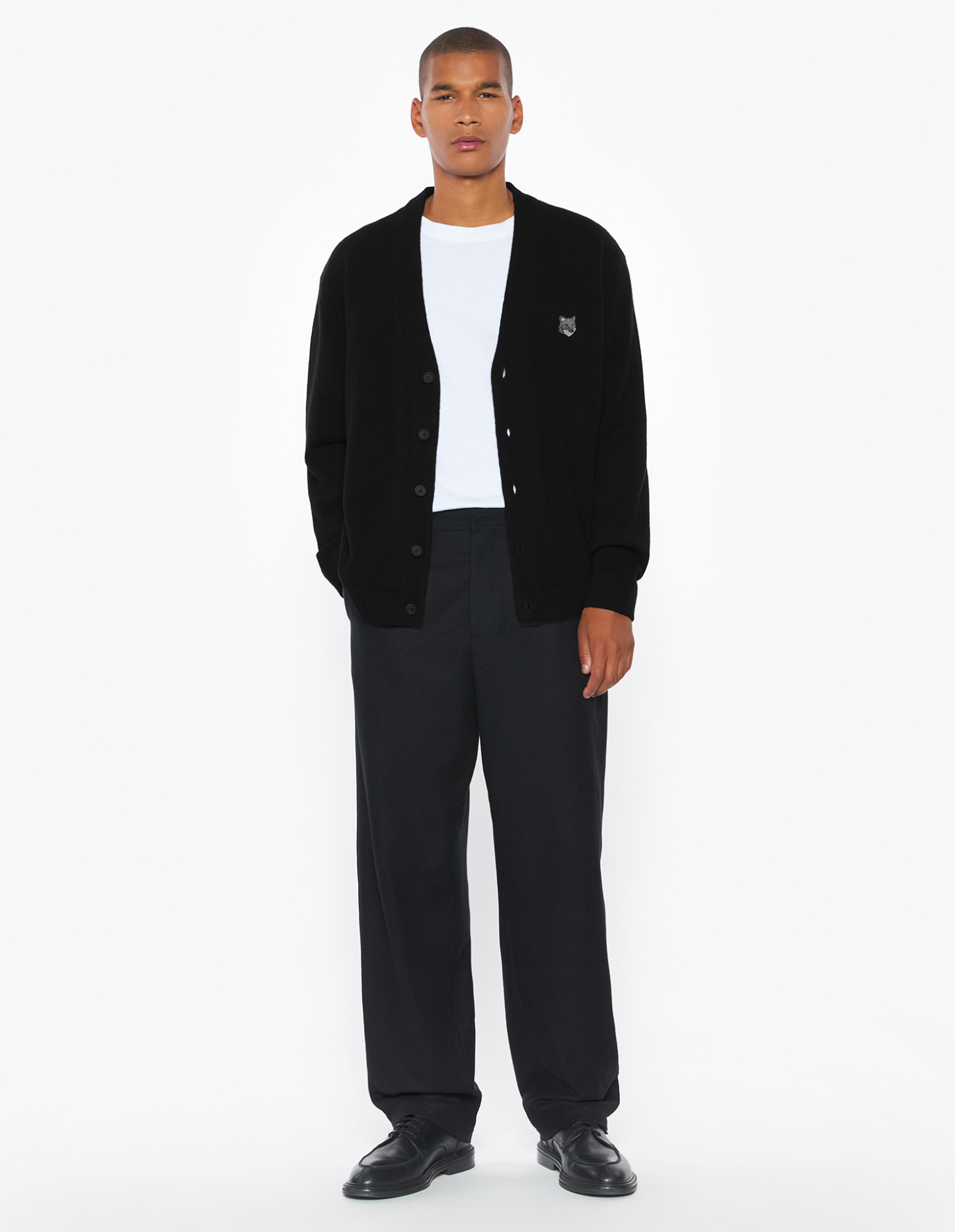 フォックスヘッド ラムズウール コンフォート カーディガン カーディガン black