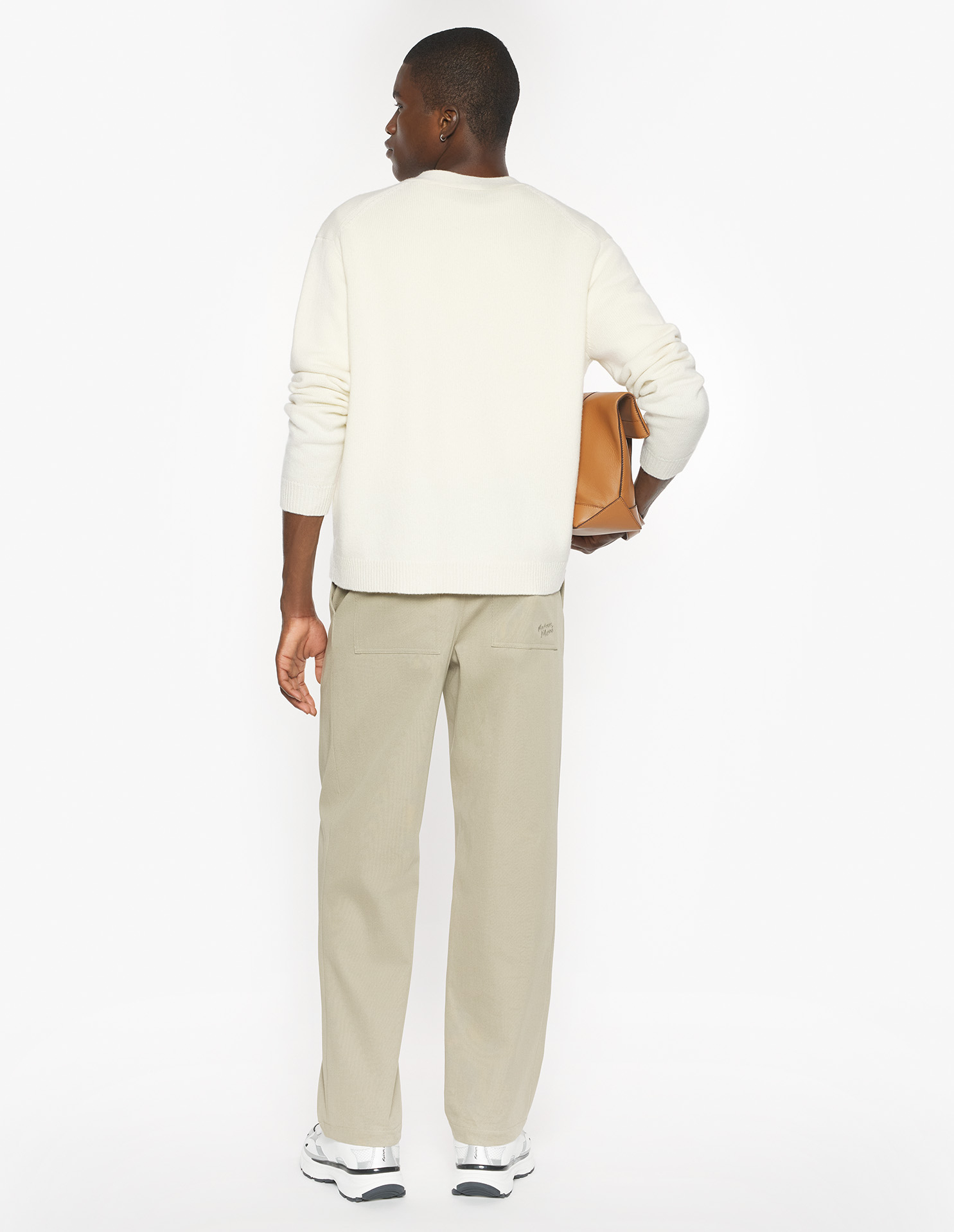 フォックスヘッド インターシャ メリノ カーディガン カーディガン ecru/tan beige