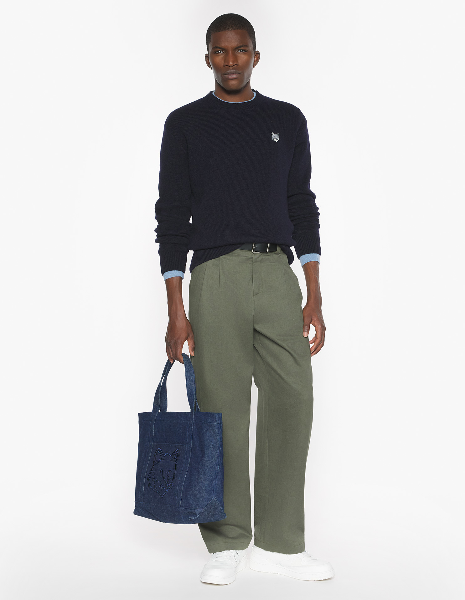 フォックスヘッド ラムズウール コンフォート ジャンパー プルオーバー classic navy