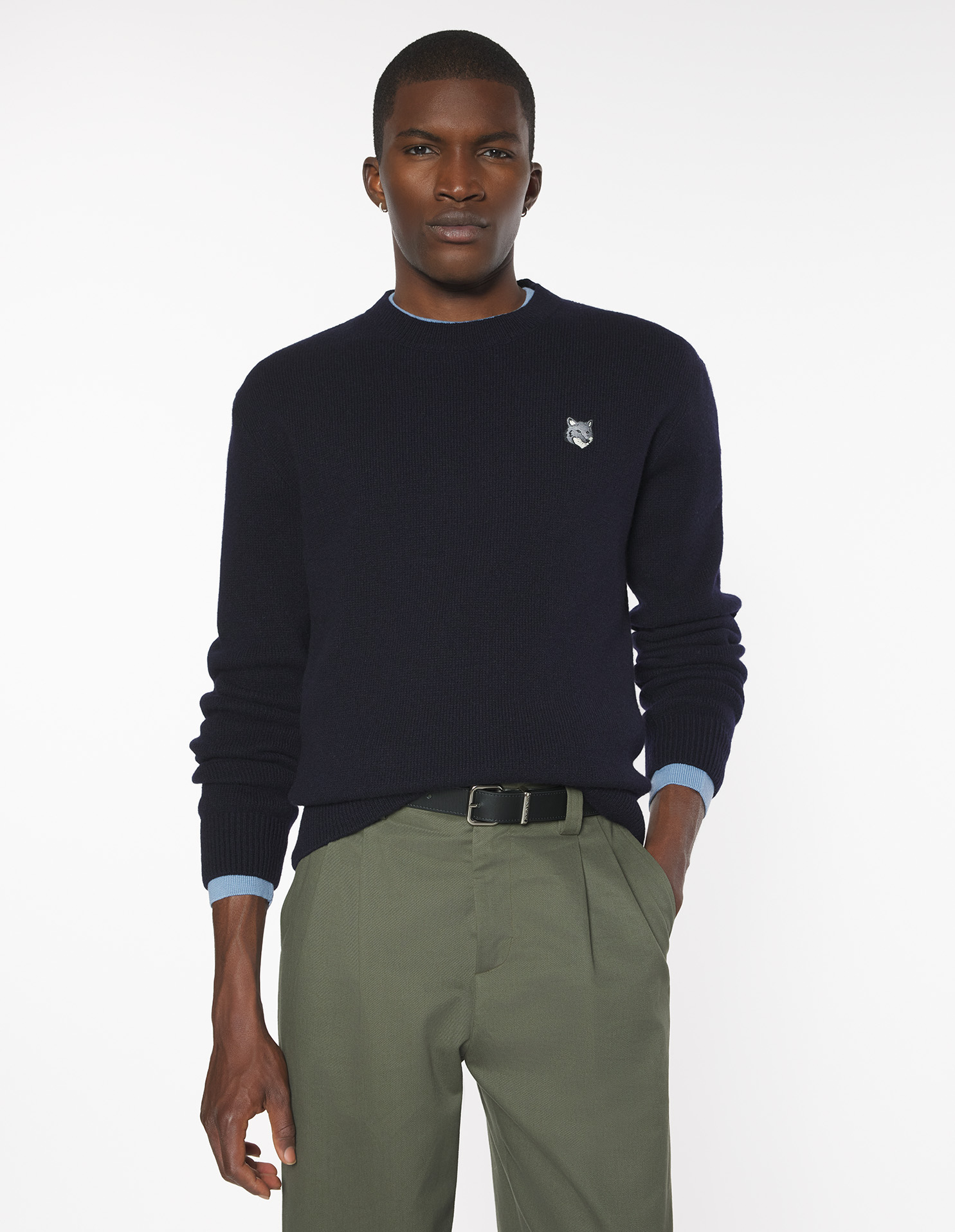 フォックスヘッド ラムズウール コンフォート ジャンパー プルオーバー classic navy