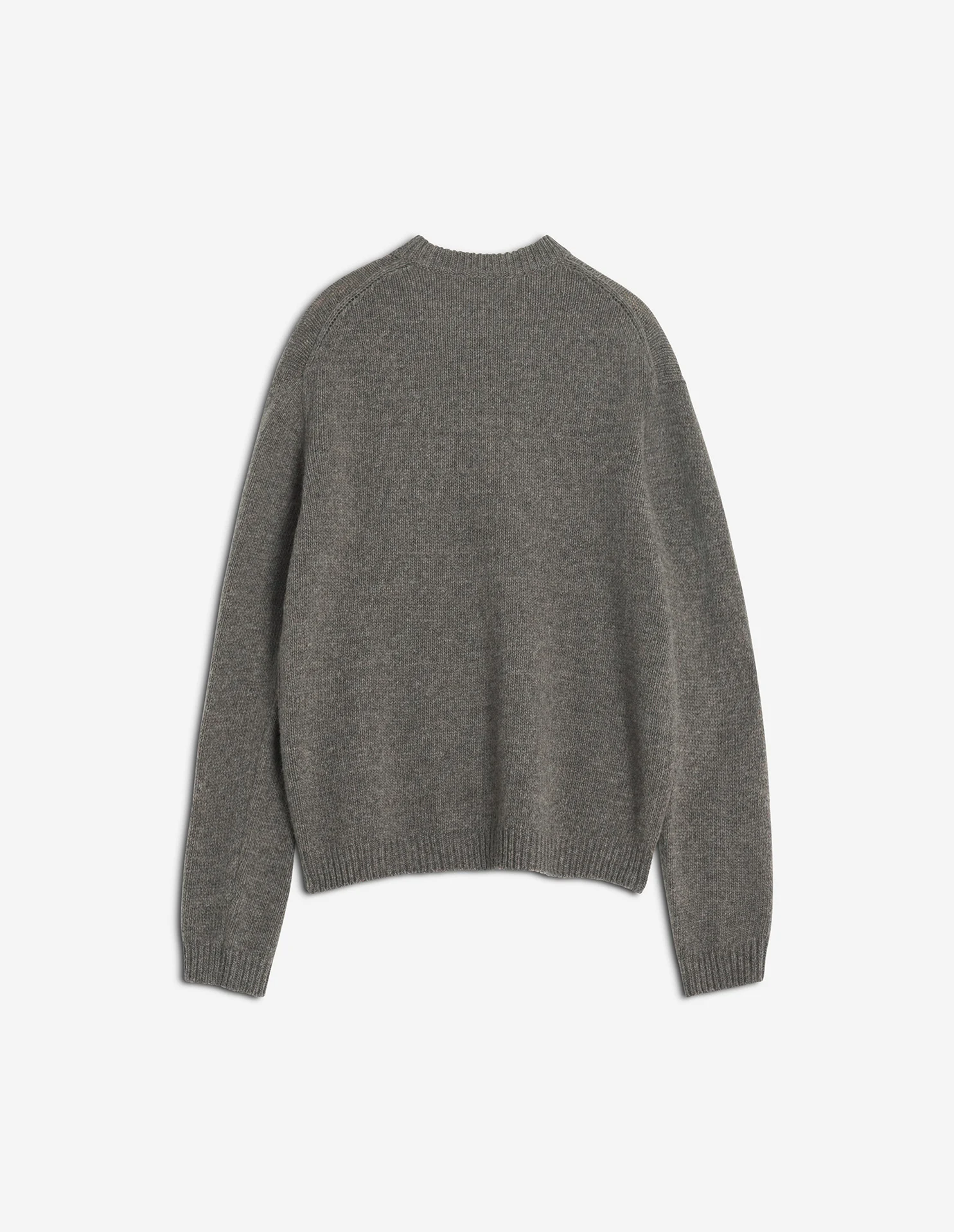 ドレスド フォックス インターシャ ウール ジャンパー プルオーバー dark grey melange