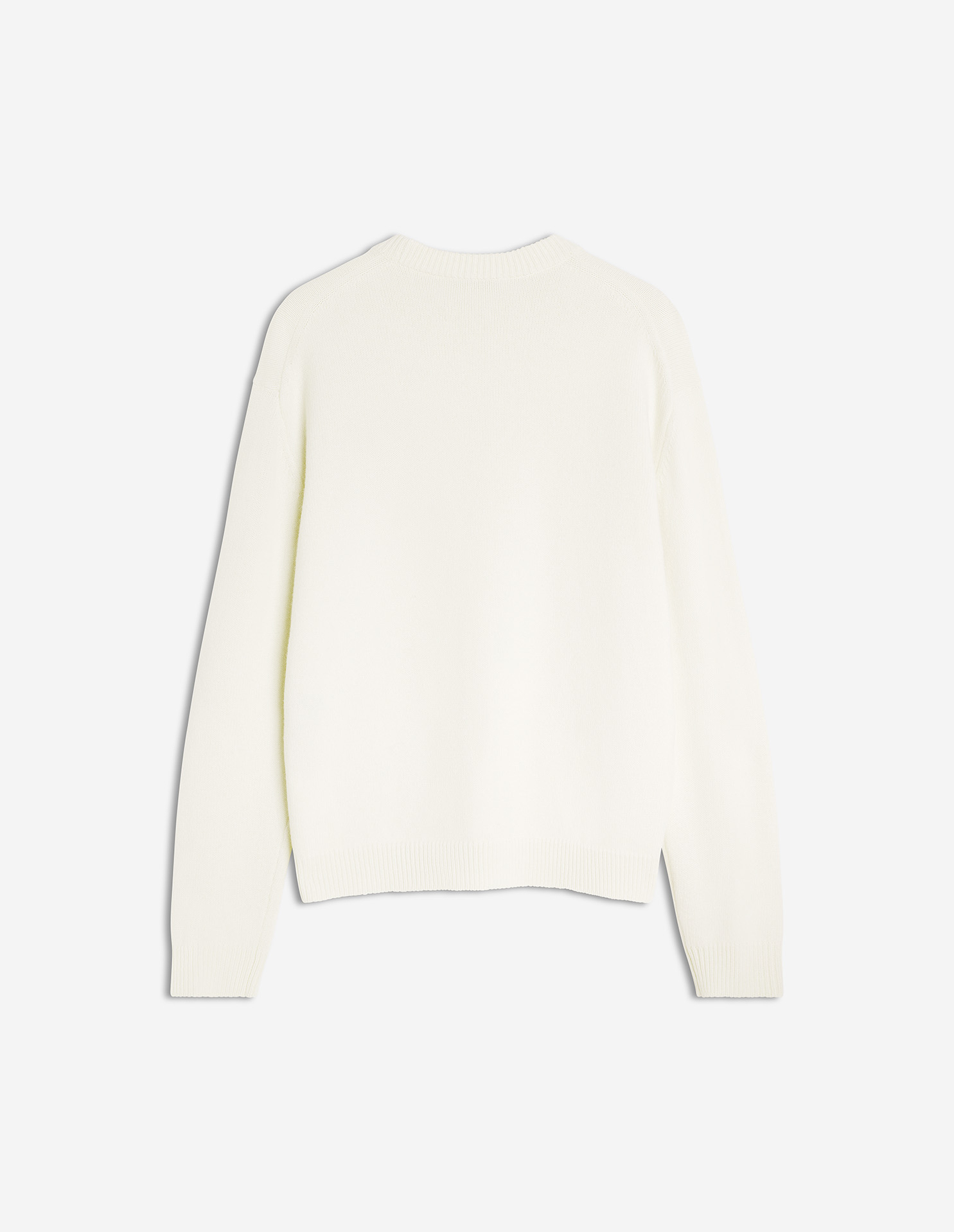 フォックスヘッド インターシャ メリノ ジャンパー プルオーバー ecru/tan beige