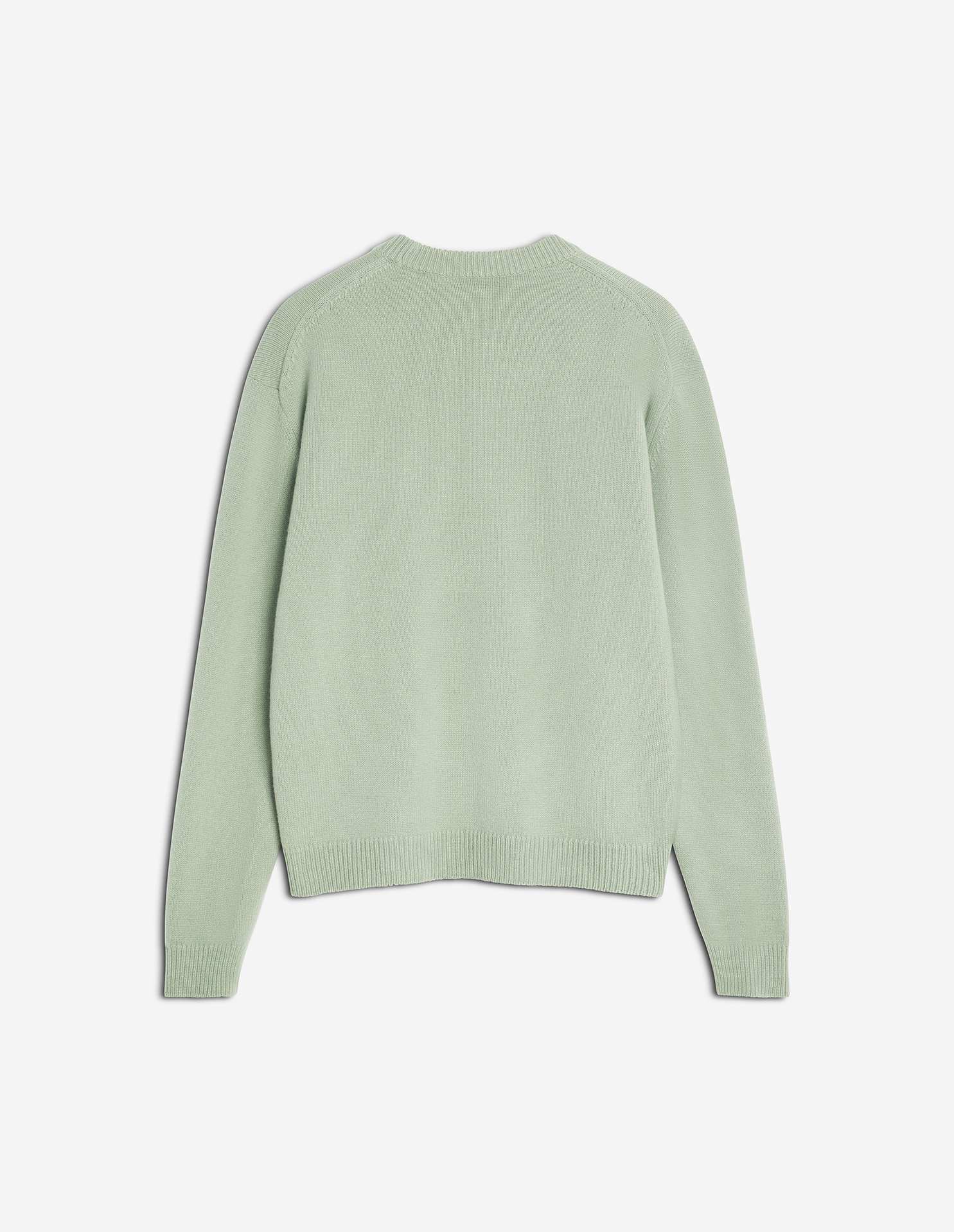 フォックスヘッド インターシャ メリノ ジャンパー プルオーバー sage green/ecru