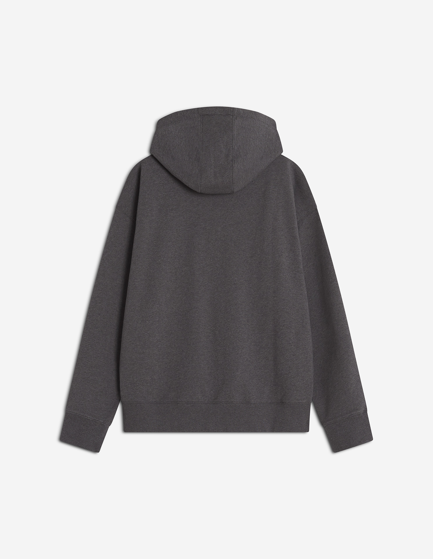 フォックスヘッド ジップ オーバーサイズ フーディー スウェットシャツ&フーディ dark grey melange