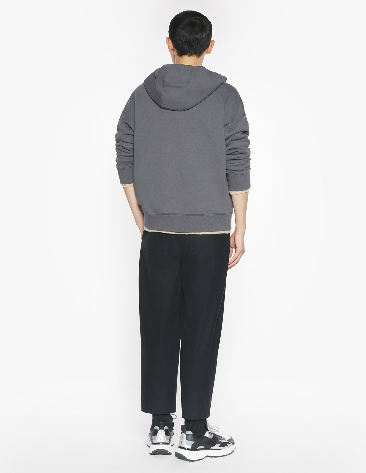 フォックスヘッド ジップド オーバーサイズ フーディー スウェットシャツ&フーディ charcoal