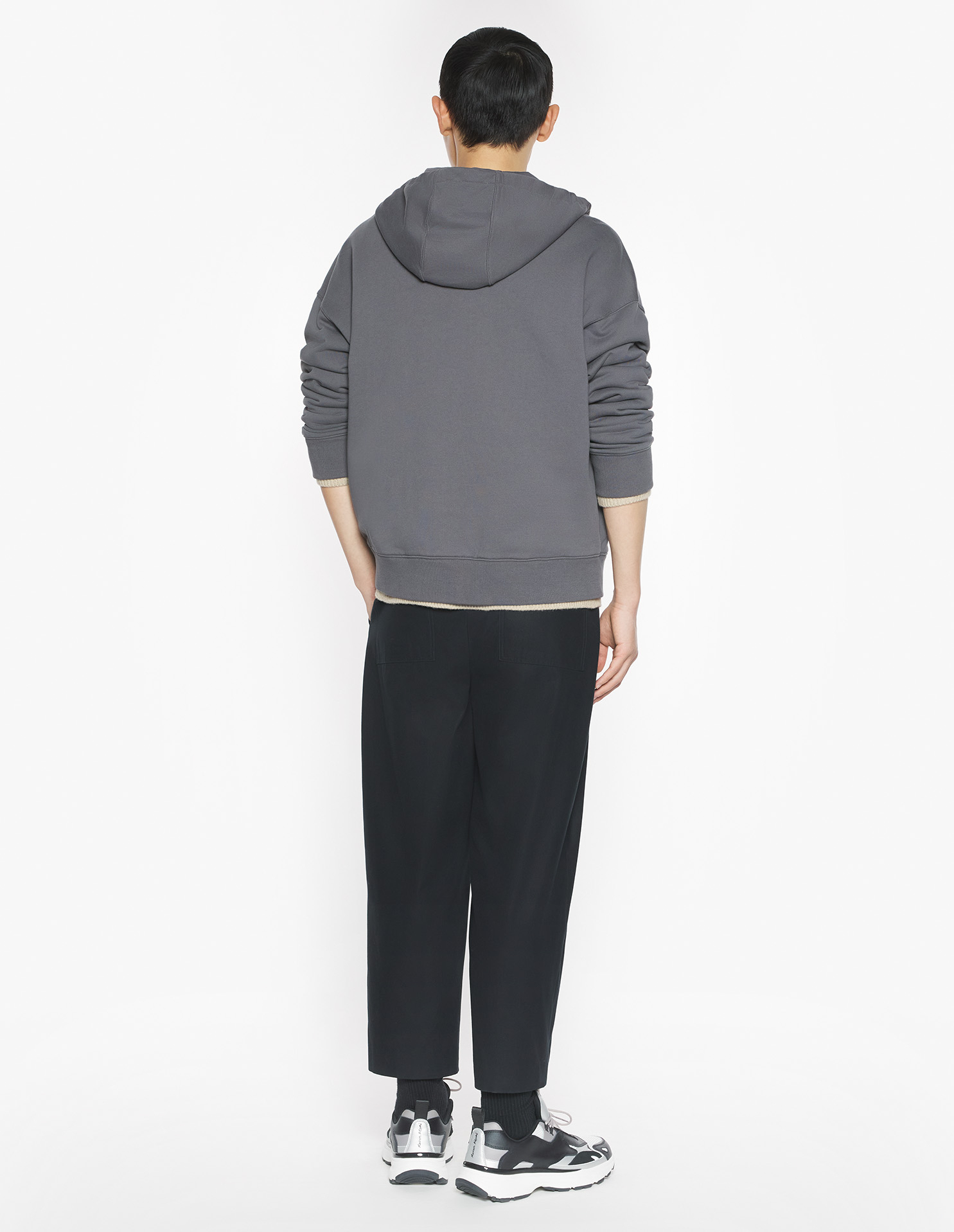 フォックスヘッド ジップド オーバーサイズ フーディー スウェットシャツ&フーディ charcoal