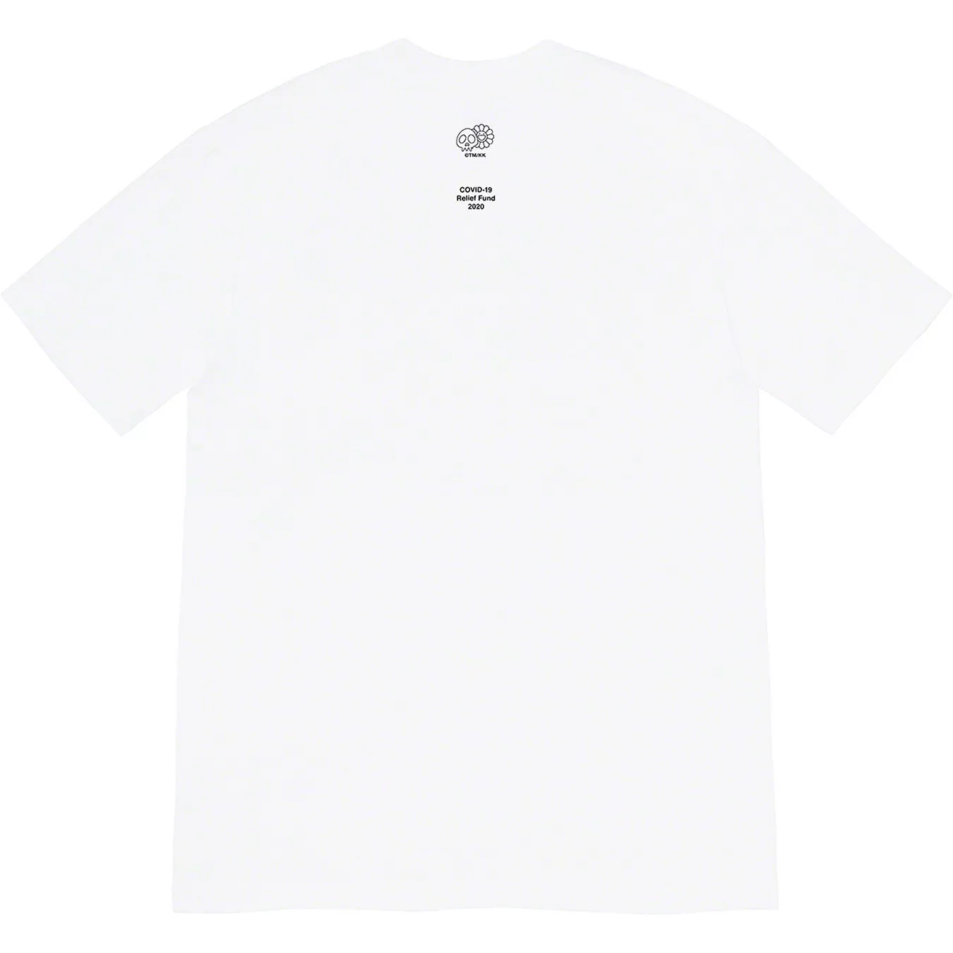 シュプリーム 20ss 救援ボックスロゴTシャツ 村上隆 共同ブランド 新クラウン チャリティーTシャツ ホワイト