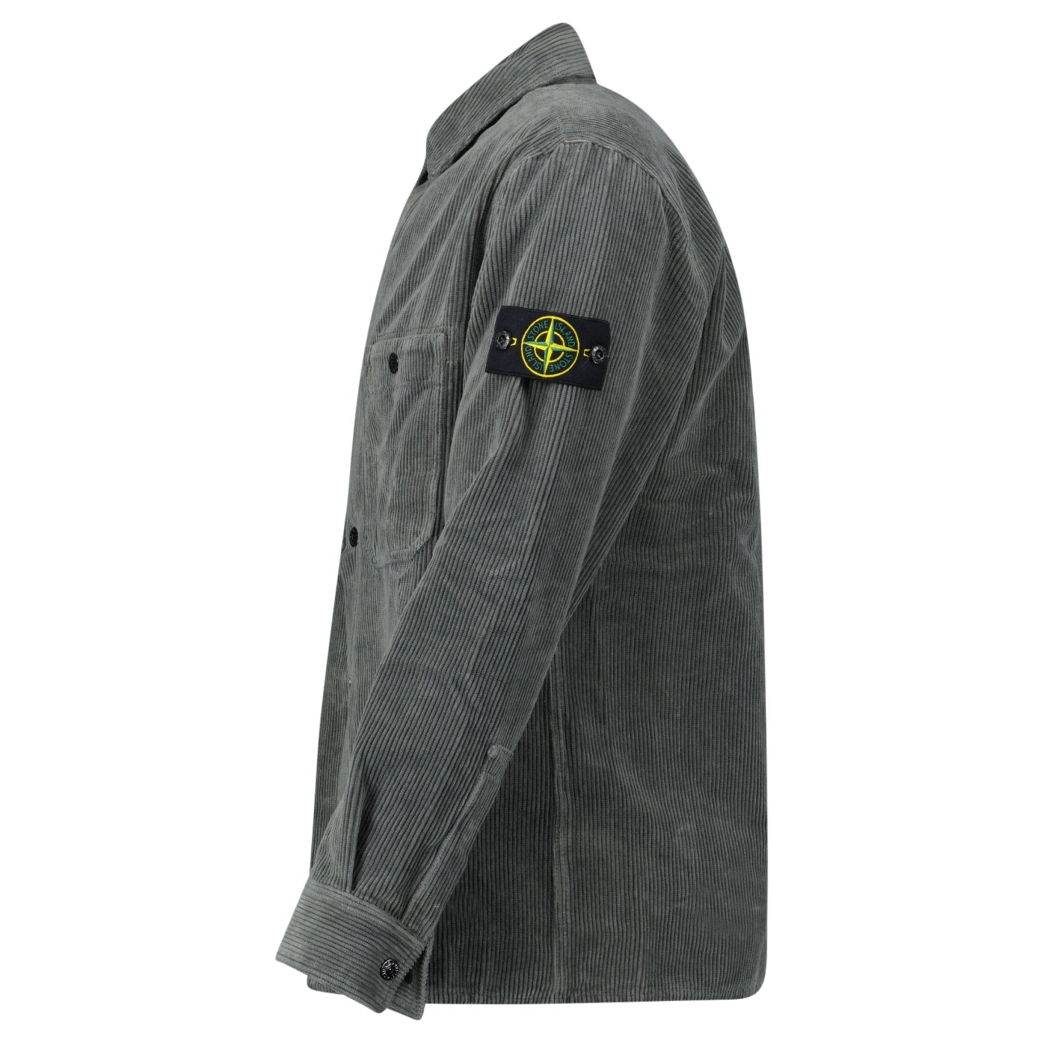 Stone Island Corduroy Overshirt in Grey