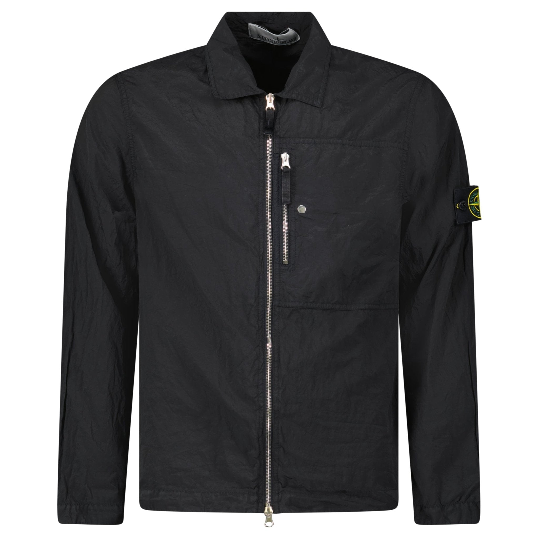 Stone Island Nylon Overshirt in Black