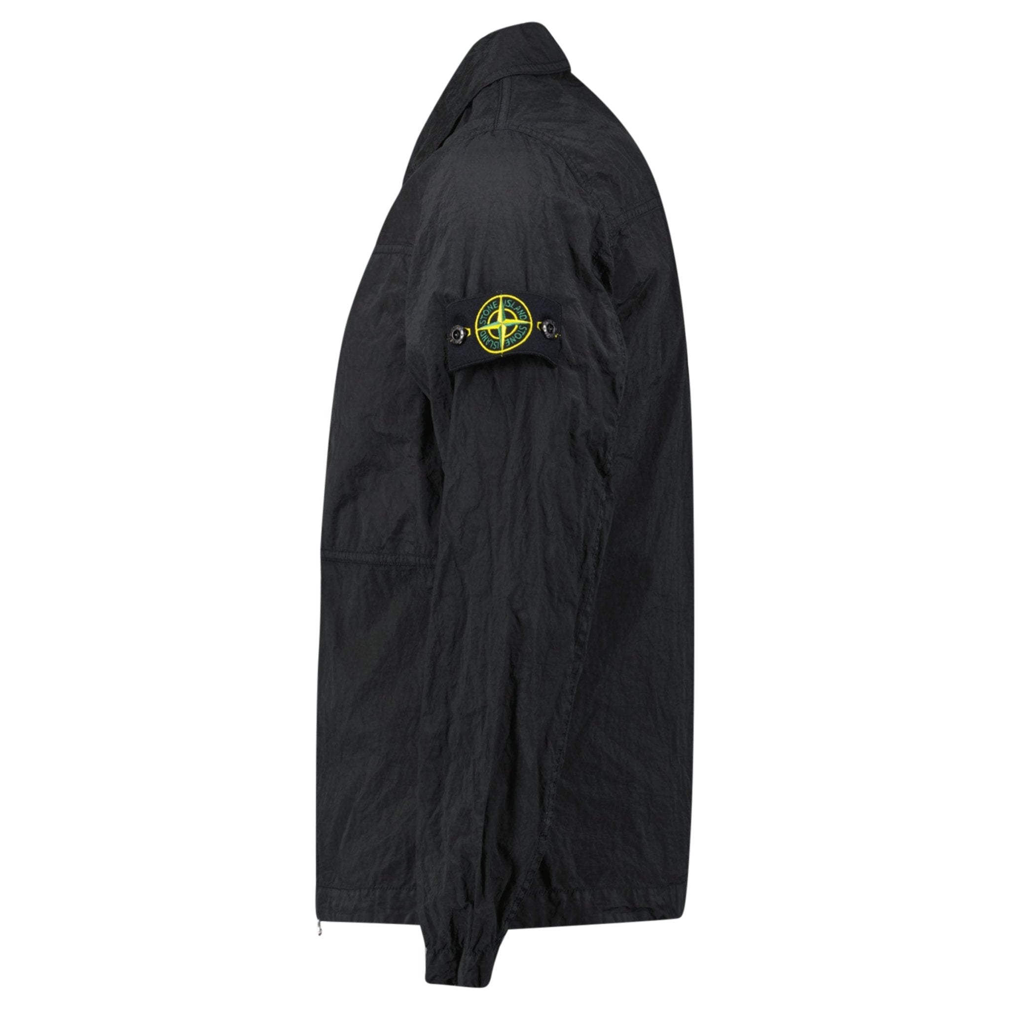 Stone Island Nylon Overshirt in Black