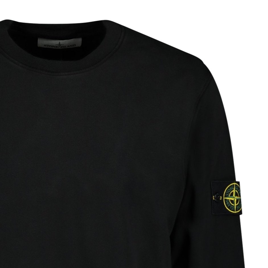 Stone Island Badge Logo Sweatshirt Black