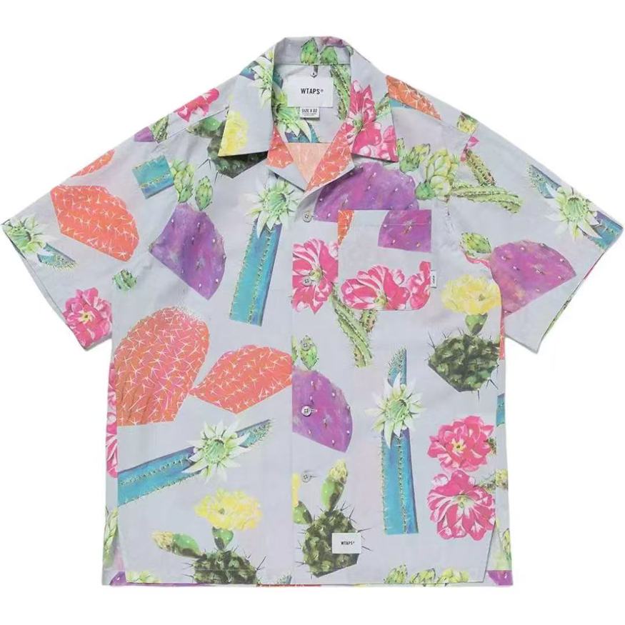 WTAPS Colorful Summer Hawaiian Cactus Print Shirt