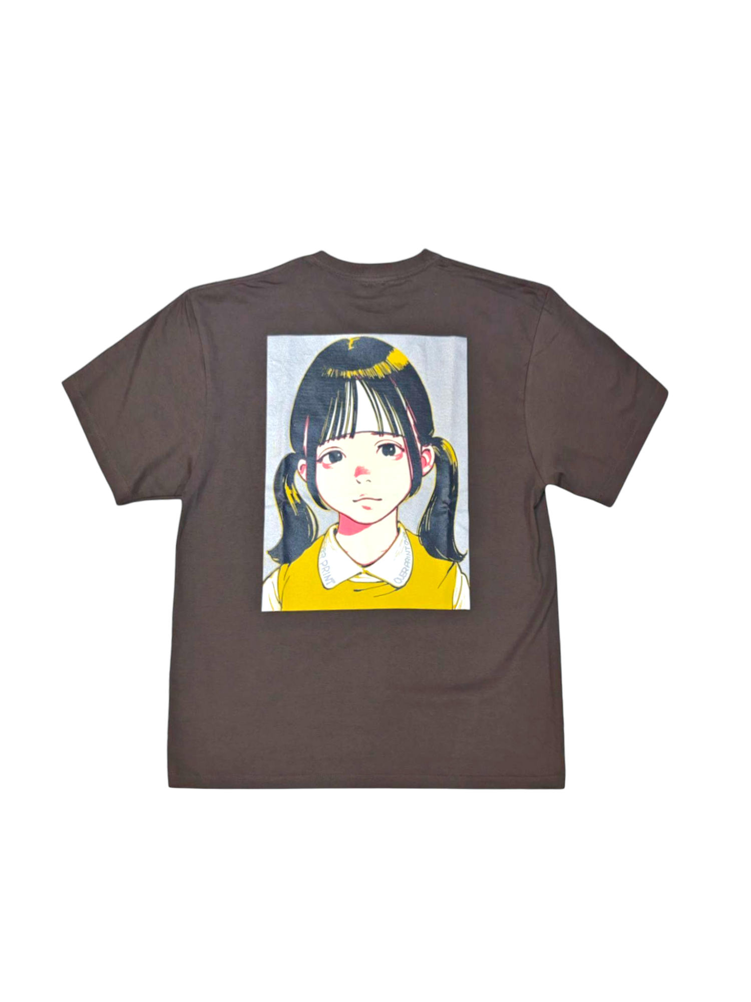Over print Pop Art Tee Ver:18 (Silver:Brown Body)