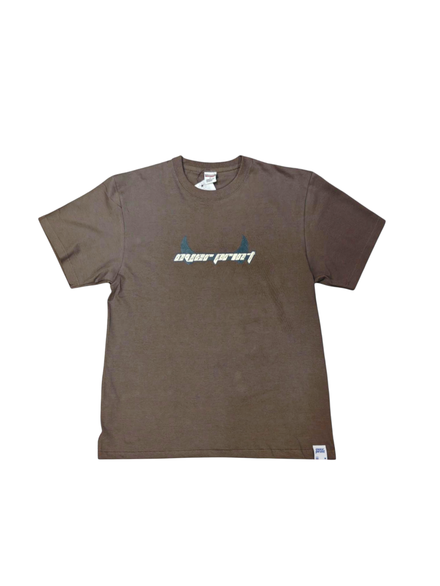 Over print Pop Art Tee Ver:18 (Silver:Brown Body)