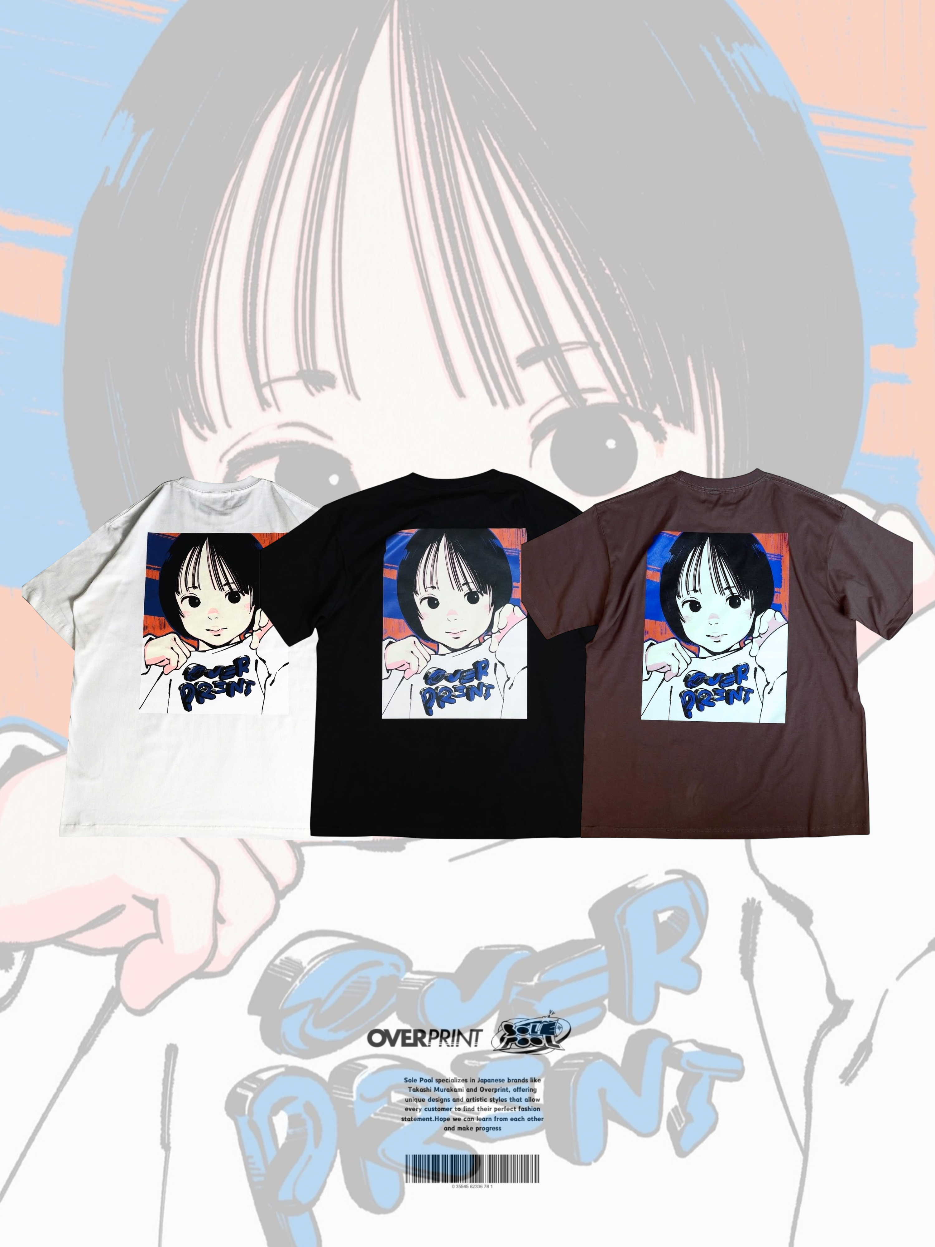 Over Print Pop Art Tee Ver:21 *Anaglyph Limited