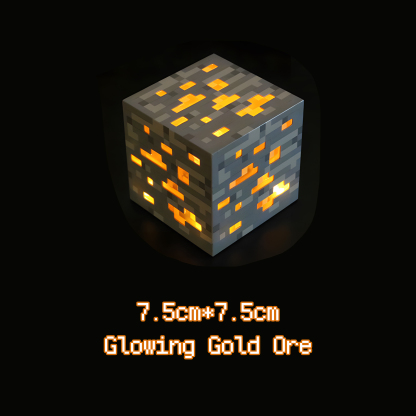 Minecraft Glowing Gold Ore