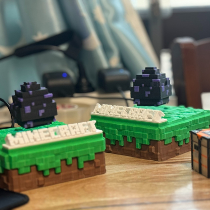 Minecraft 3D Printed Magnetic Levitation Dragon Egg