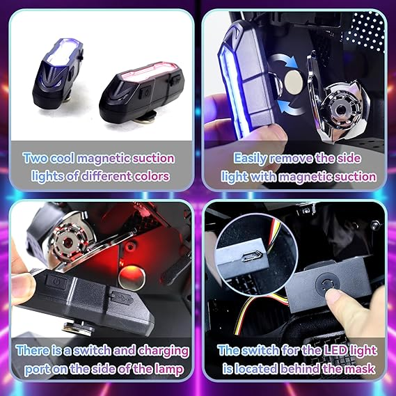 Bestpropreplica LED cyberpunk mask