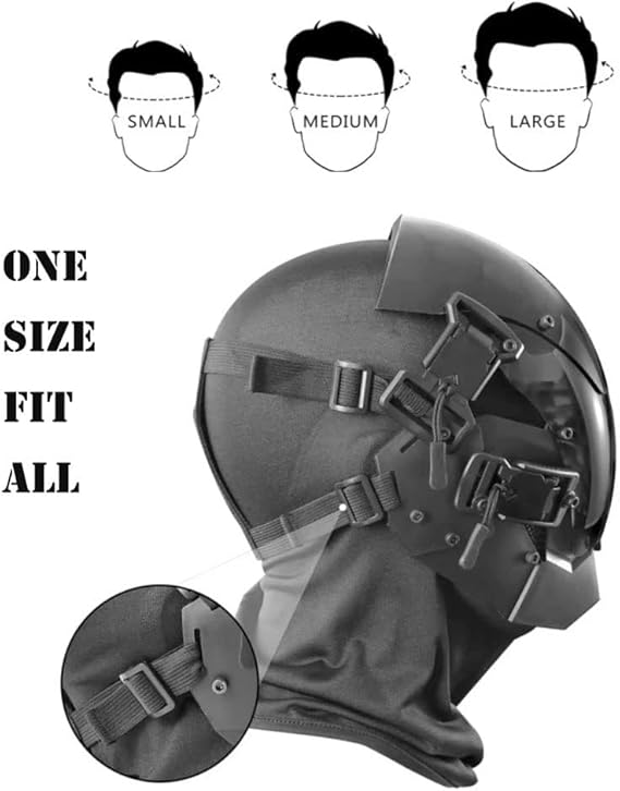 Bestpropreplica LED cyberpunk mask