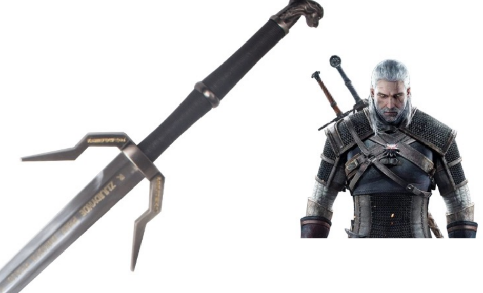 White Wolf Steel Sword and Silver Sword of Geralt of Rivia