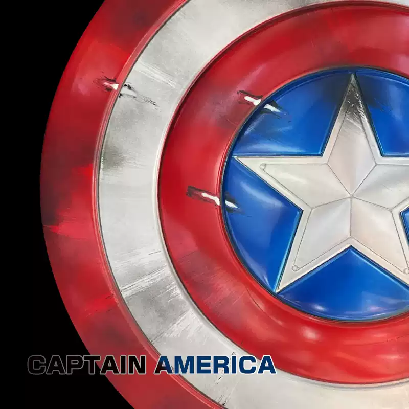 Captain America Shield Metal Captain America Broken Shield Captain America Cosplay Shield Endgame 1/1 Scale Movie Prop Replica 