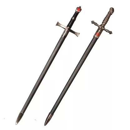 Bestpropreplica Assassin's Creed Head Cross Sword Weapon Cross Western Sword costume item Metal equipment