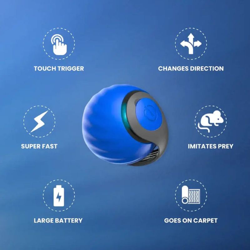 Interactive Rechargeable Cat Toy Ball
